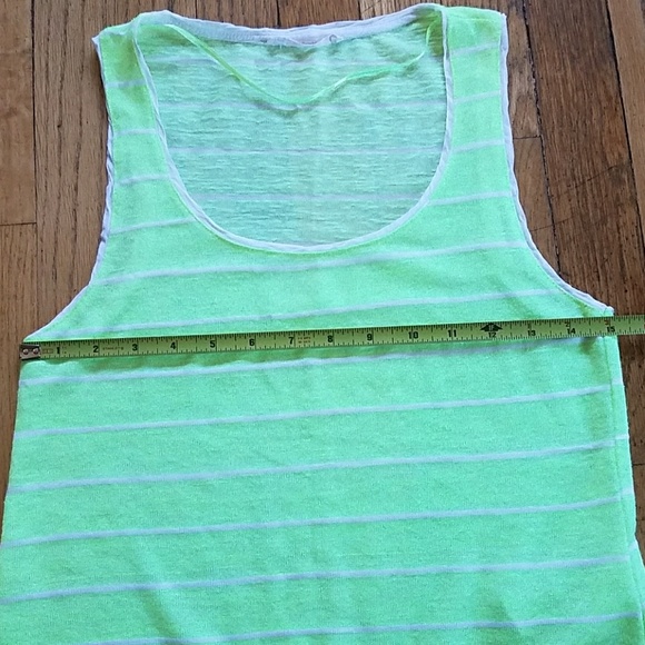 Bershka Neon Yellow Tie Front Top Size S - Picture 6 of 8